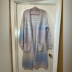 Francesca's Collections Pastel Striped Cardigan
